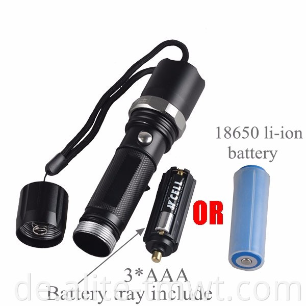 Wiederaufladbar Blacklight Taschenlampe Ultraviolett LED UV -Torch mit Zoom